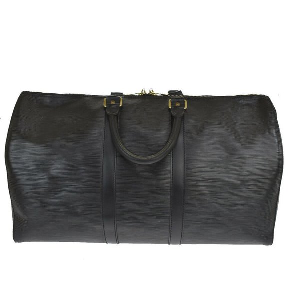 LOUIS VUITTON Keepall 45 Travel Hand Bag Epi Leather Black France M42972 86JE786 - Picture 10 of 10